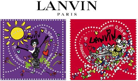 2010法国邮局携手奢侈品牌Lanvin 6欧